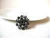 Vintage Black Rhinestone Cluster Brooch Pin 100120