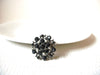 Vintage Black Rhinestone Cluster Brooch Pin 100120