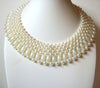 Retro Faux Pearl Collar Necklace 100120