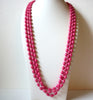 Retro Salmon Pink 92 Inch Long Necklace 100120