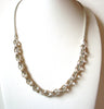 Vintage Silver Toned Links Necklace 100120