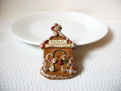 Vintage Ginger Bread House Brooch Pin 100120