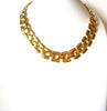 Vintage Gold Toned Link Necklace 100120