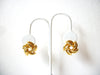 Vintage 1950s Pin Wheel Gold Toned Earrings 100220