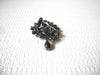 Vintage Smokey Gray Crystal Brooch Pin 100220