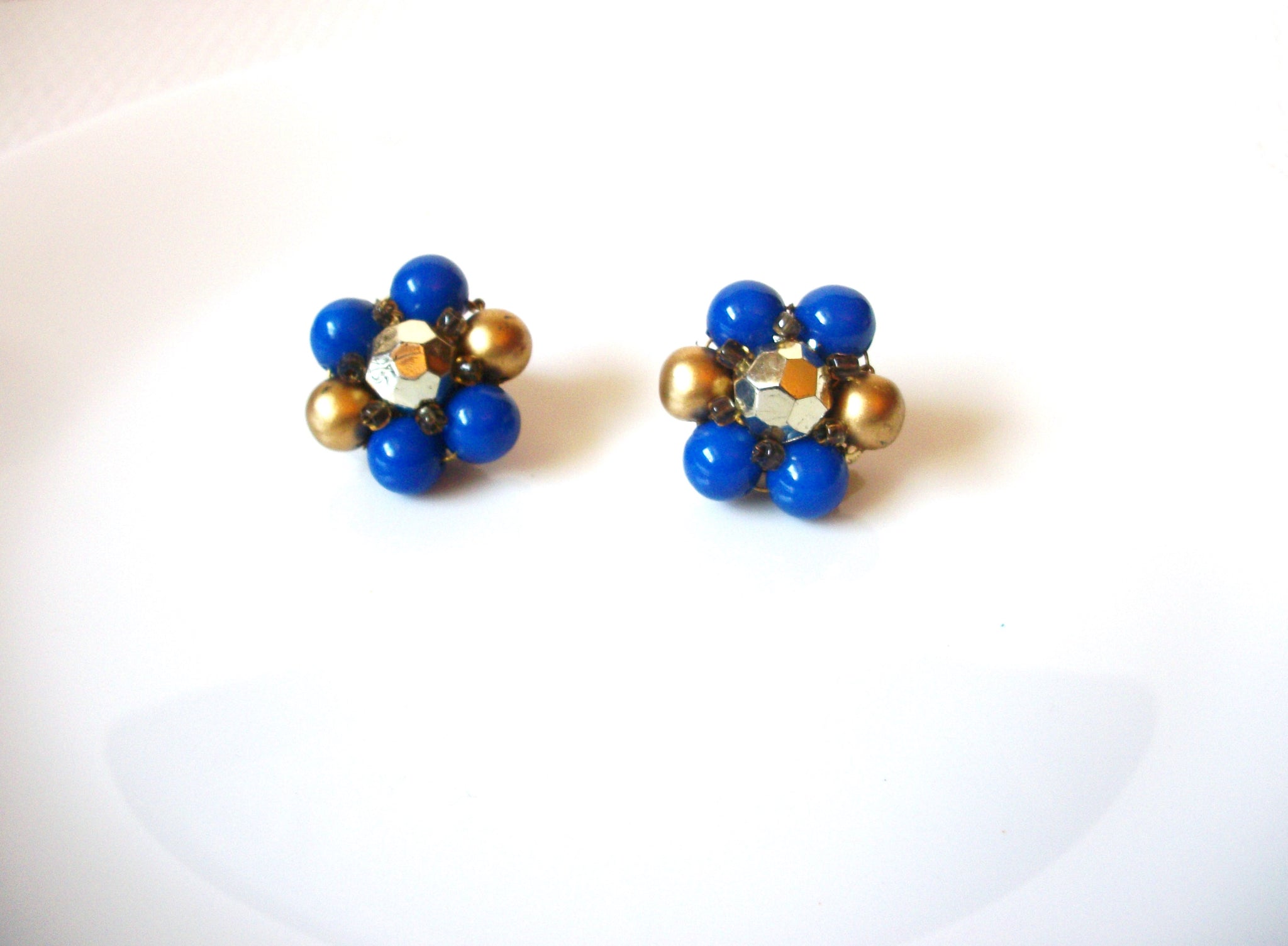 JAPAN 1950s Cluster Earrings 100220