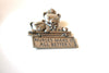 JJ Stamped Burses Brooch Pin 100220