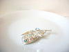 Vintage 1950s AB Crystal Brooch Angel Pin 100220