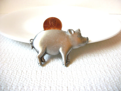 Vintage JJ Piggy Bank Brooch Pin 100220