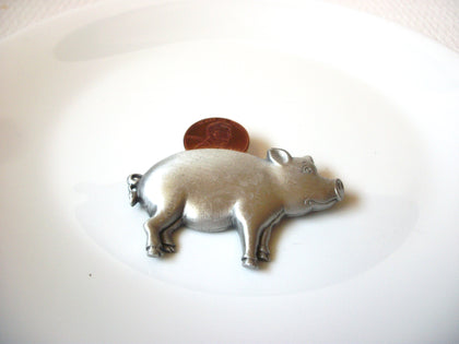 Vintage JJ Piggy Bank Brooch Pin 100220