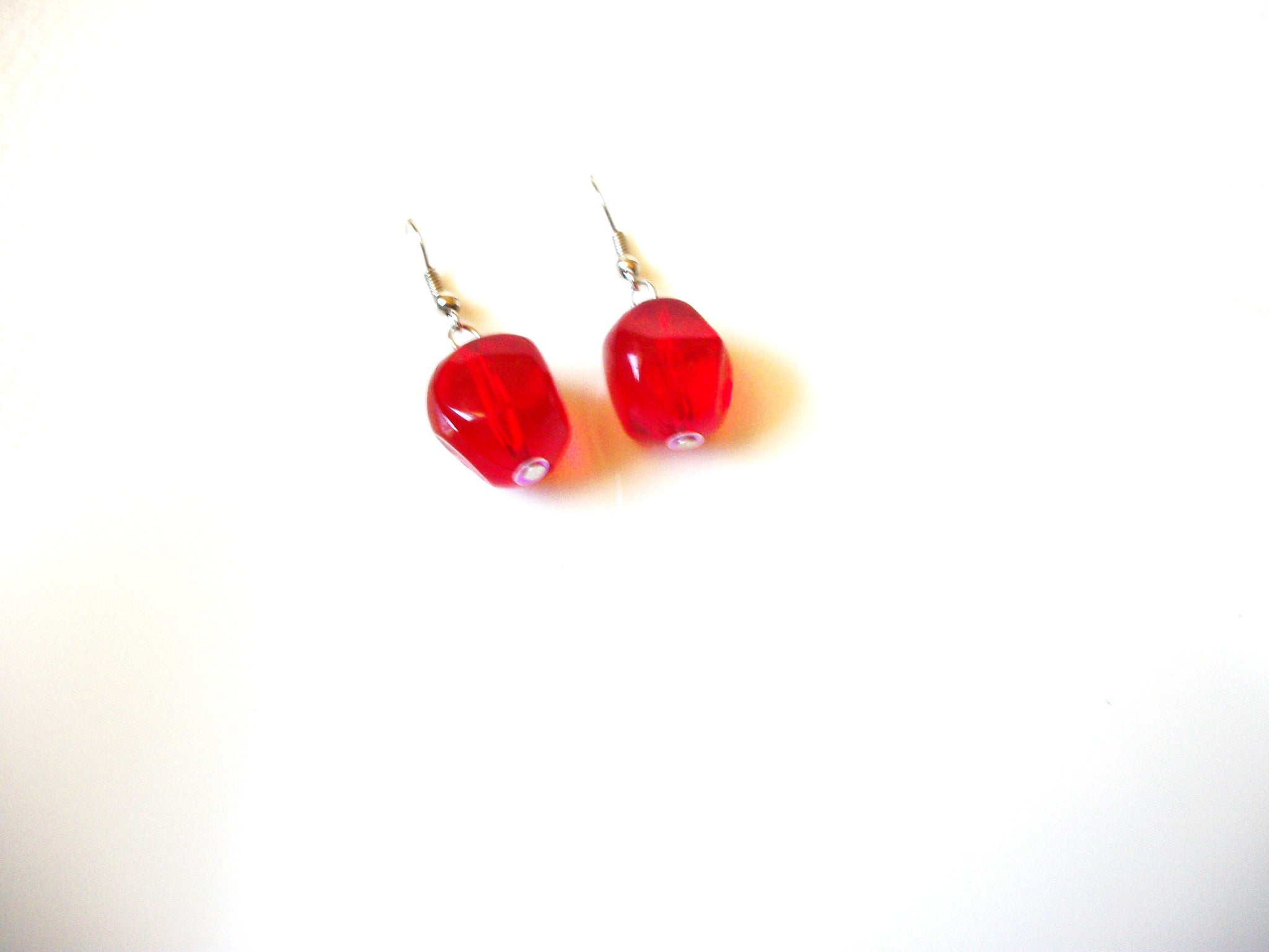 Retro Red Dangle Earrings 100220