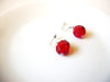 Retro Red Dangle Earrings 100220