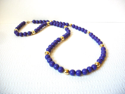 Vintage Purple Gold Necklace 100320