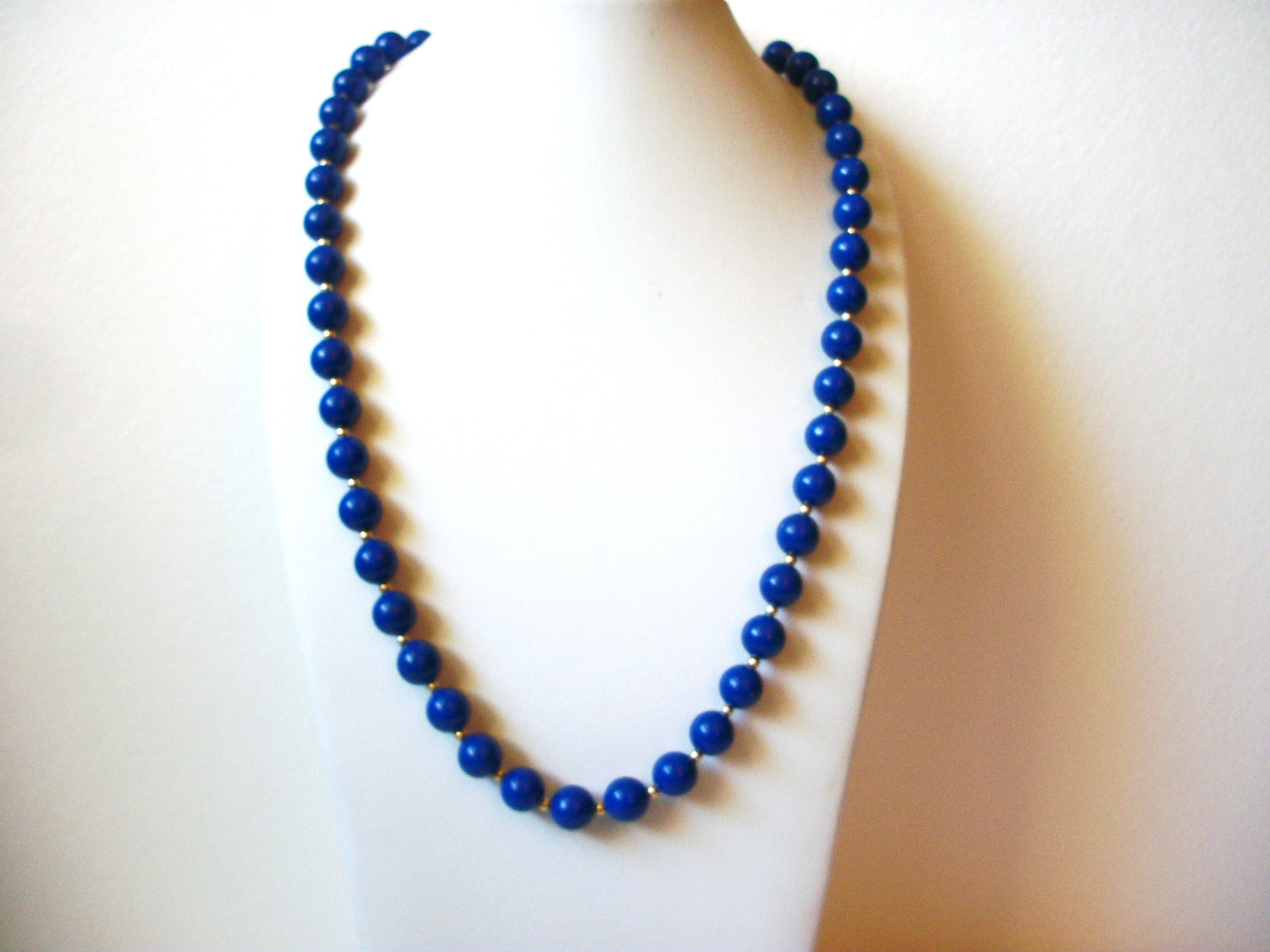 Vintage Blue Silver Necklace 100320