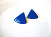 Retro Blue Triangle Earrings 100220