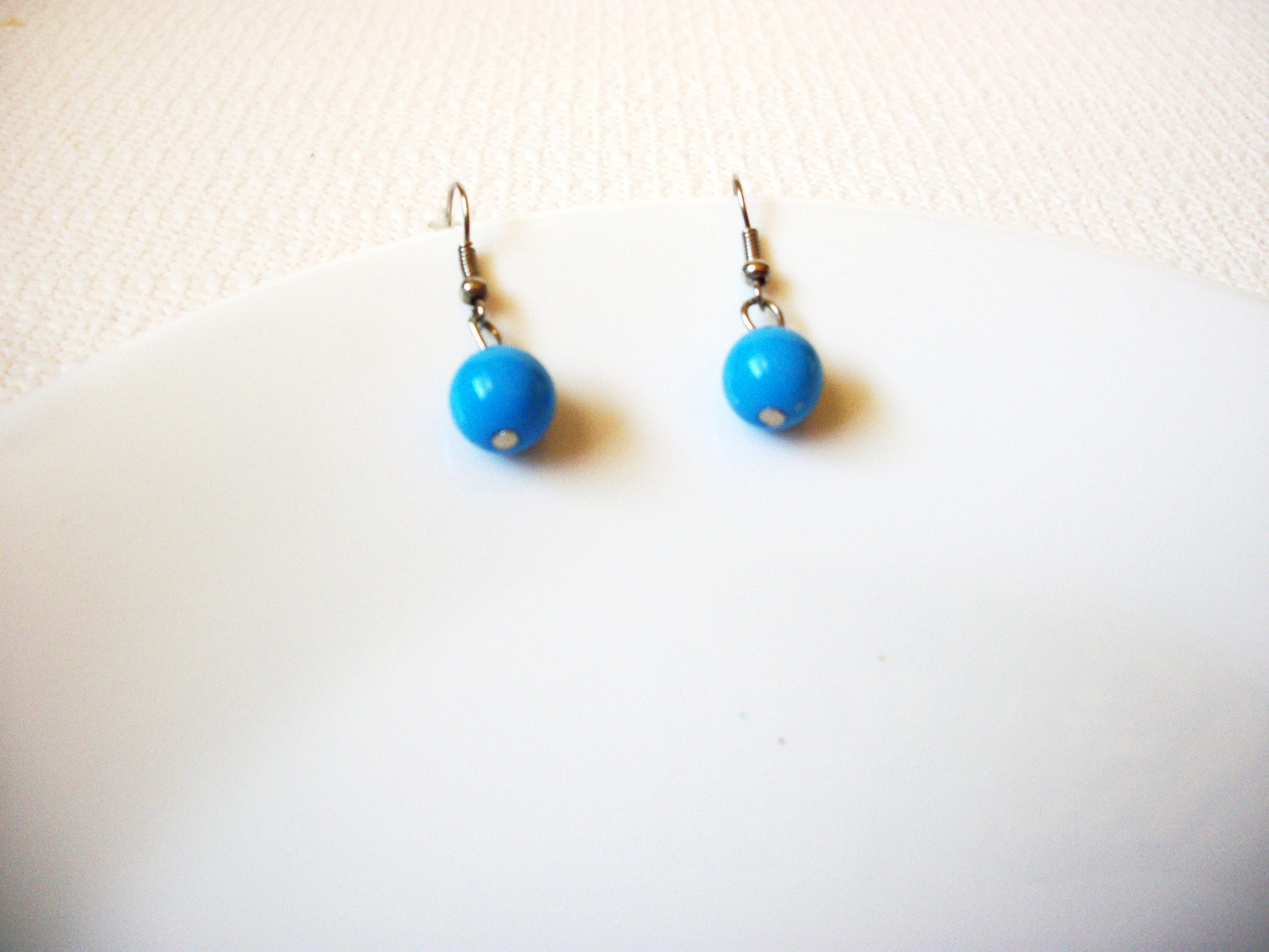 Retro Blue Dangle Earrings 100220