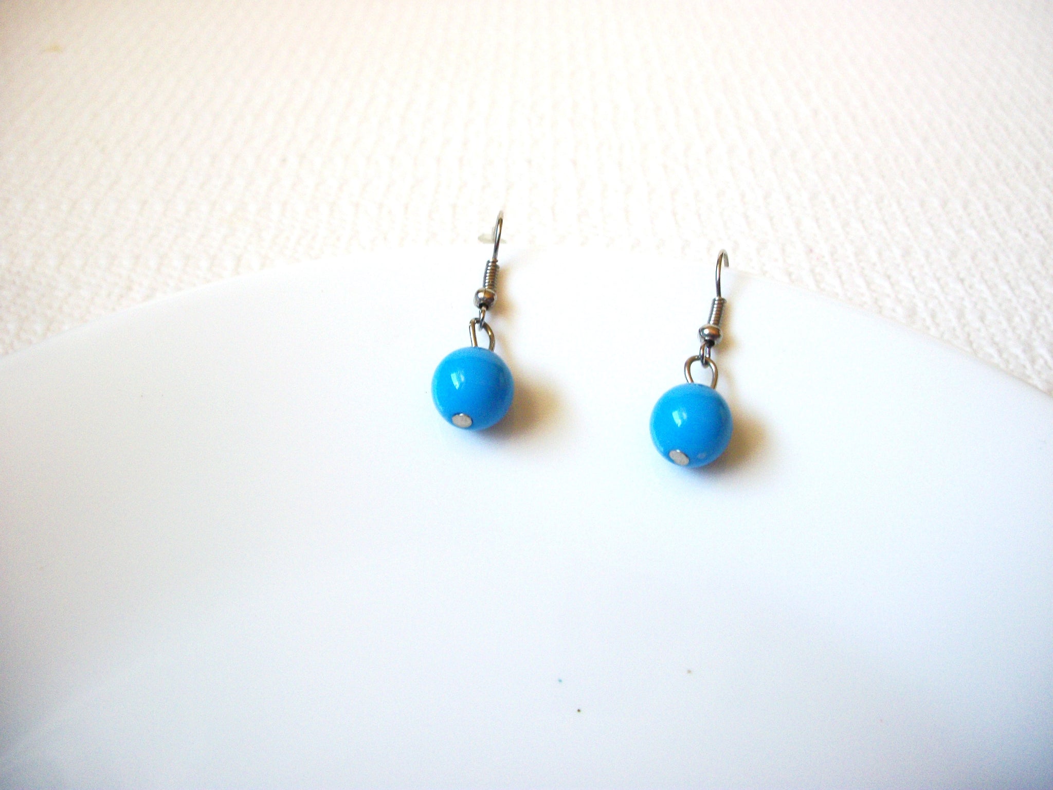 Retro Blue Dangle Earrings 100220