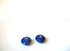 Retro Blue Button Earrings 100220