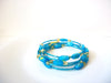 Retro Blue Gold Glass Bracelet 100320