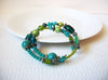 Retro Blue Green Glass Bracelet 100320