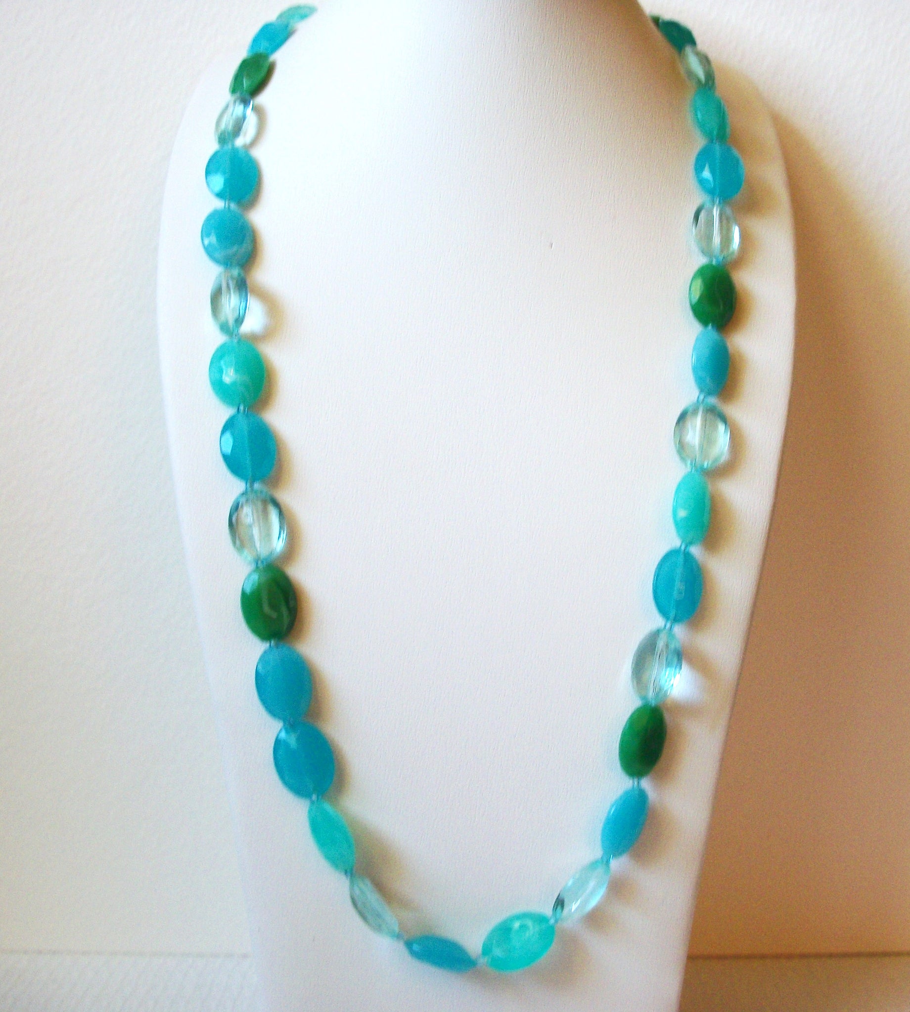 Retro Turquoise Blue Green Necklace 100420