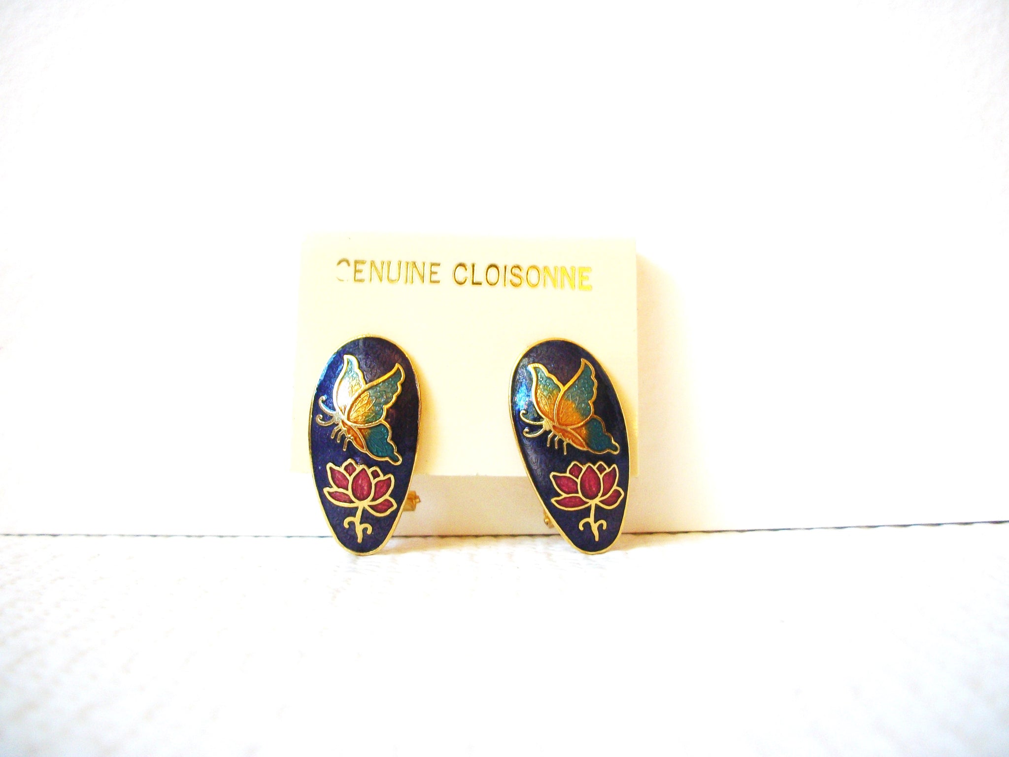 Vintage Cloisonne Earrings 100420