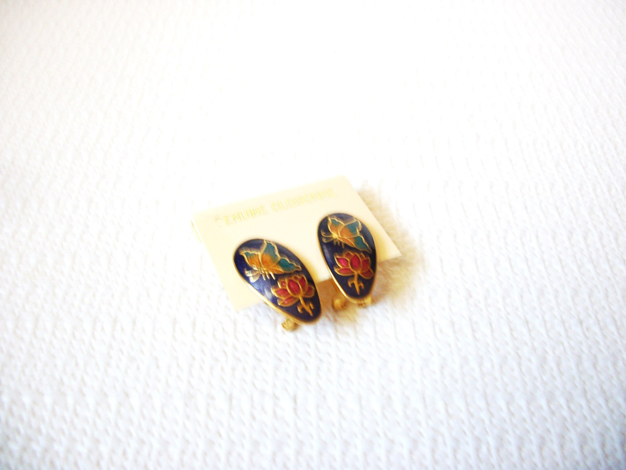 Vintage Cloisonne Earrings 100420