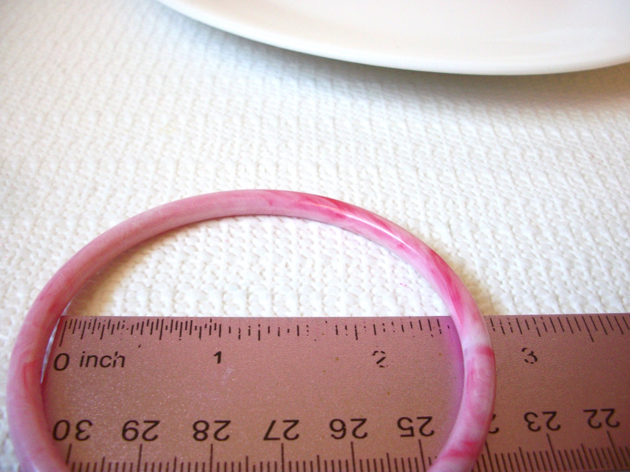 Retro Pink Thinner Bangle Bracelet 100320