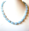 Retro Baby Blue Lucite Necklace 100520