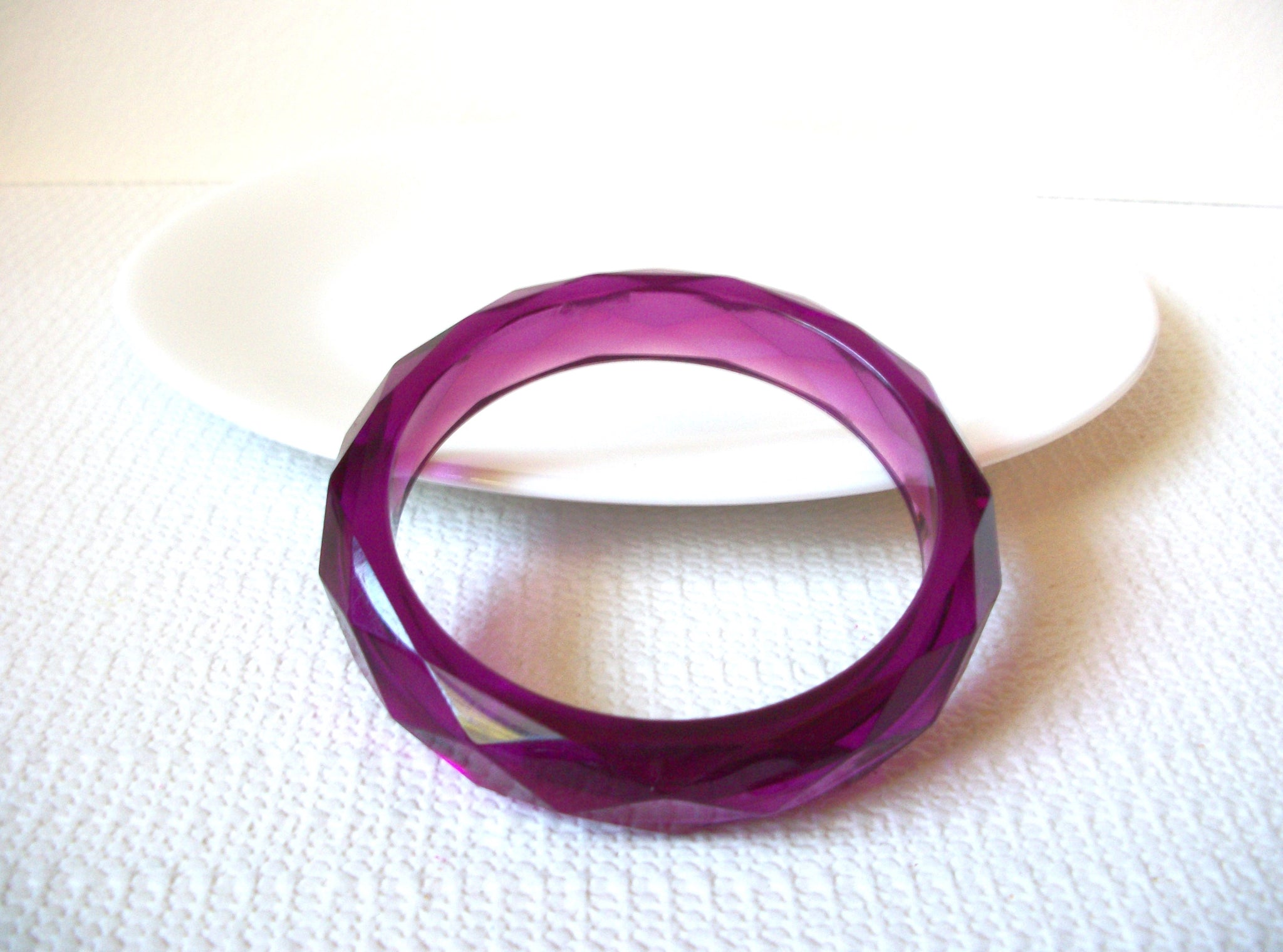 Retro Purple Bangle Bracelet 100620