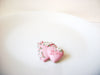 Vintage Pink Heart Brooch Pin 100620