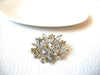 Vintage Clear Rhinestones Brooch Pin 100620