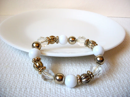Retro White Clear Bracelet 100620