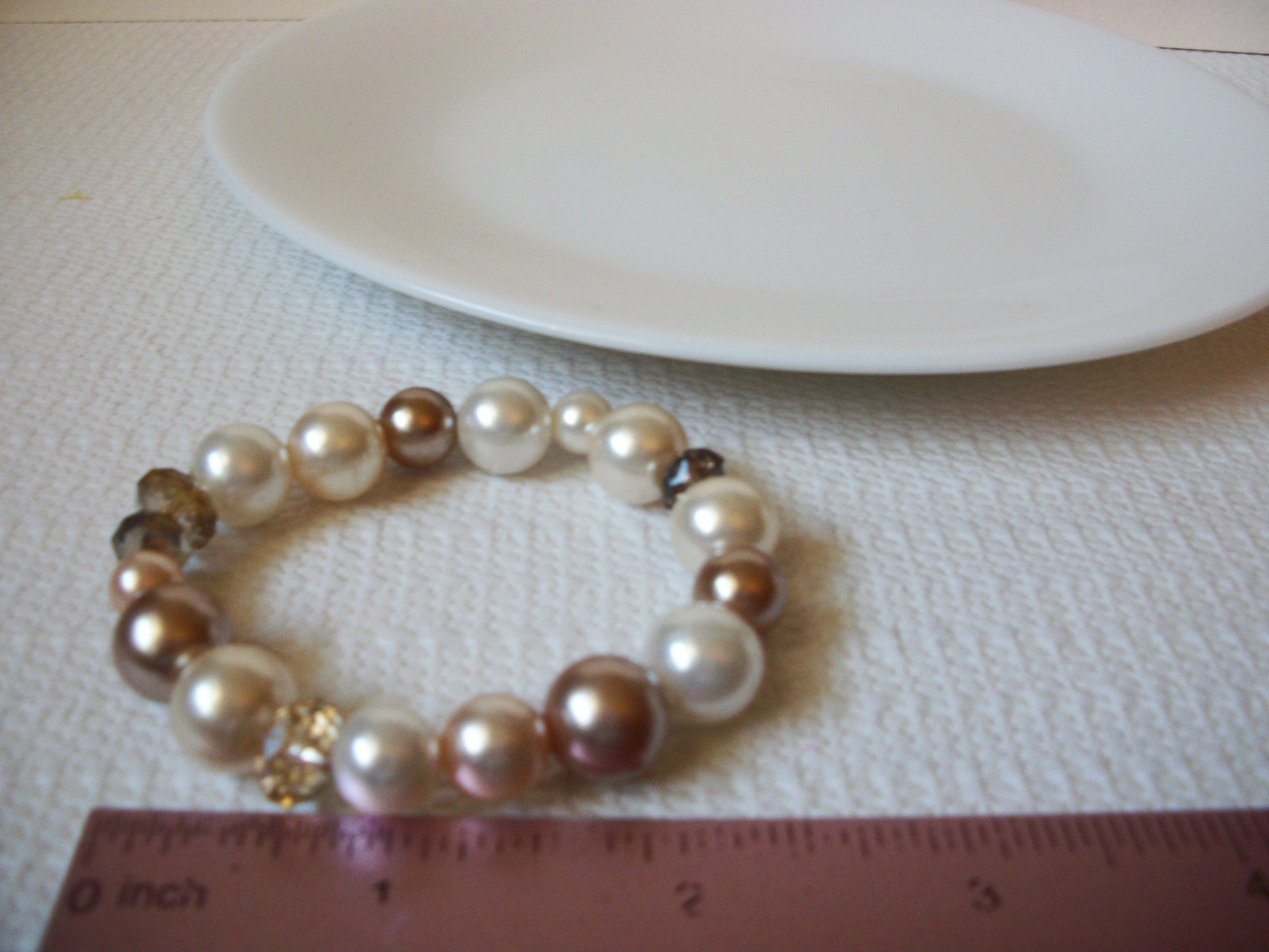 Retro Glass Pearl Bracelet 100620
