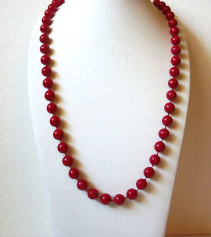 Retro Red Necklace 100520
