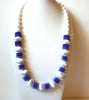 Retro Purple White Necklace 100520