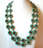 JOAN RIVERS Flower Rhinestones Necklace 100520