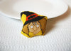 Hand Made Fabric Halloween Witch Brooch Pin 100720