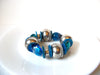 Retro Cloudy Blue Silver Bracelet 100620