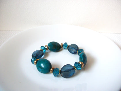 Retro Cloudy Blue Silver Bracelet 100620