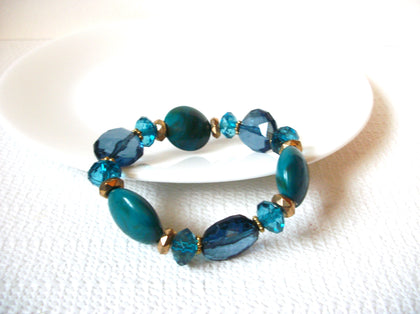 Retro Cloudy Blue Silver Bracelet 100620