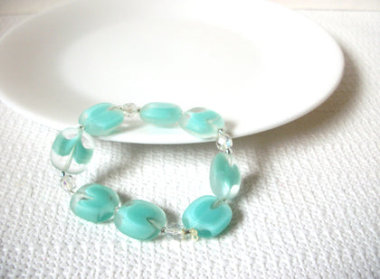 Retro Mint Clear Glass Bracelet 100620