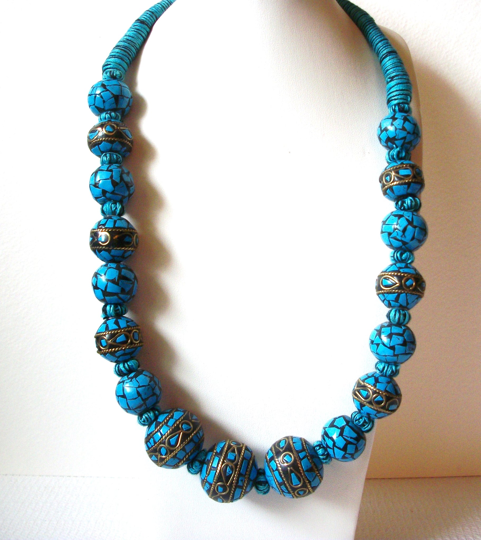 Made In India Turquoise Stone Necklace 100720