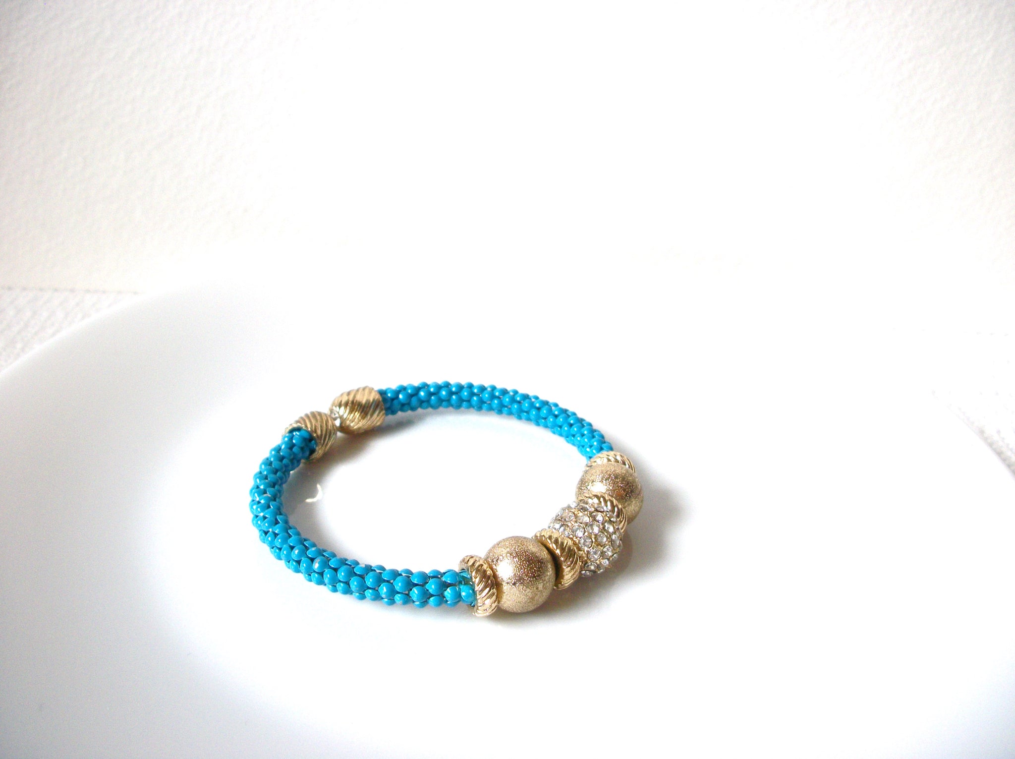 Retro Blue Gold Bracelet 100820