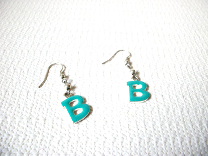 Retro Initial B Earrings 100820