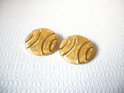 Retro Yellow Gold Earrings 100820
