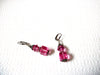 Retro Pink Glass Earrings 100820