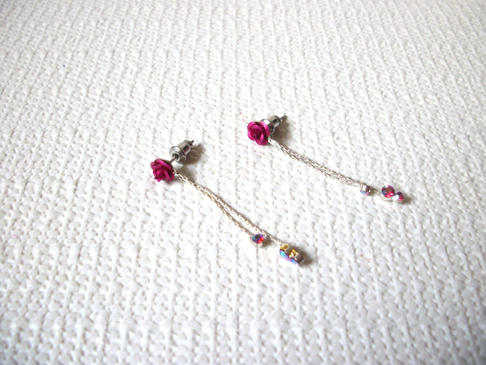 Vintage Rose AB Crystal Earrings 100820