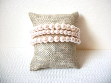 Retro Pale Pink Faux Pearl Bracelet 100820