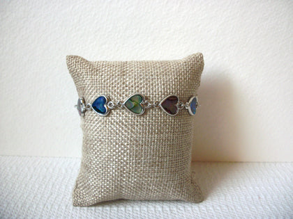 Vintage Paua Abalone Heart Bracelet 100820
